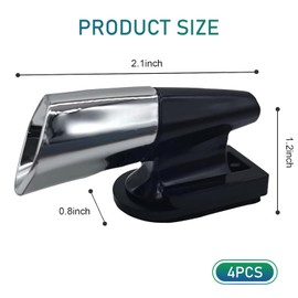 Downhill Car Deer Whistle Repellent, ABS Deer Whistle Warning Device, Ultrasonic Animal Alarm Accessory, Universal Safety Aid Accessory for Most Cars (Silver)