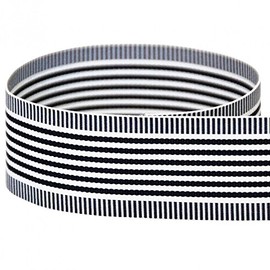 USA | American Made 1-1/2" Navy Vertigo Striped Grosgrain Ribbon - 50 Yards