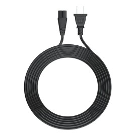 Gio LXT3M Cable De Alimentacin Dos Polos No Polarizado Para Cargador De Laptop, Impresora, Bocinas Tv Certificado UL List 3mts                        