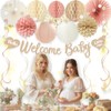 Boho Baby Shower Decorations for Girl, Pre-Strung Welcome Baby Banner