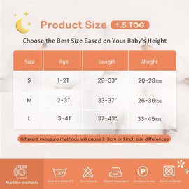 LOVABYLUCK Rayon Made from Bamboo Toddler Sleep Sack with Feet, 1.5 TOG Sleeveless Toddler Sleep Sack, 2-Way Zipper Baby Wearable Blanket with Legs for 12-24 Months Blue Small