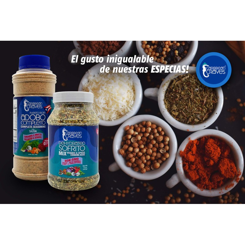 Caribbean Craves - Puerto Rican Adobo Complete Seasoning w/Coriander &