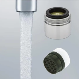 Neoperl Tom Thumb Aerated Small Size Faucet Aerator PCA Perlator Soft Flow Stream Male/Female Bathroom Housing/Washer/Insert (Yellow 2.2 GPM, Male)