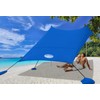 UMARDOO Family Beach Tent Canopy Sun Shade Portable 10×10FT, Large