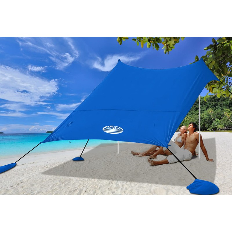 UMARDOO Family Beach Tent Canopy Sun Shade Portable 10×10FT, Large