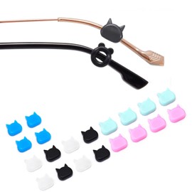 TORWOL Mini Silicone Ear Hooks Eyewear Retainer, 10 Pairs Anti-slip Glasses Sleeve Ear Grips for Eyeglass, Sunglasses