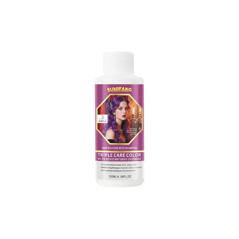 M Shampoo Tinte Sumifang Triple Cuidado 120 Ml Purple D