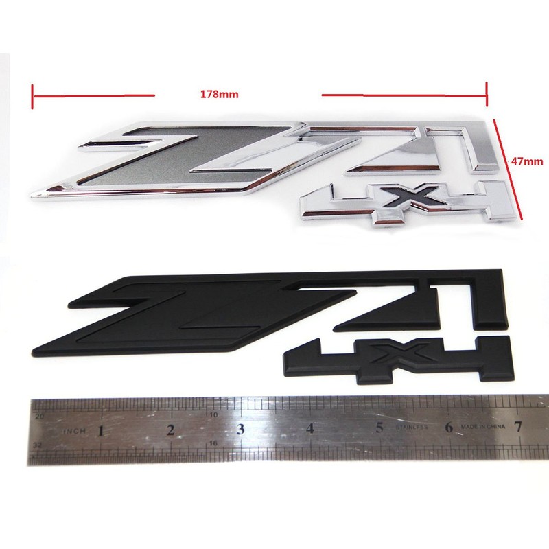 Yoaoo Set OEM Chrome Emblems Compatible with Silverado Sierra Tahoe