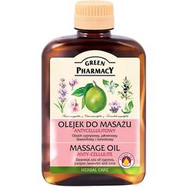 Green Pharmacy Body Massage Essential Oil Anti-cellulite Cypress Juniper Lavender Lime Natural Oils 200 ml