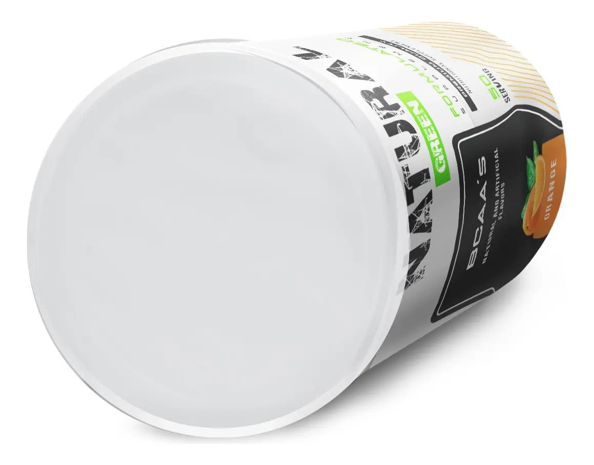 Bcaas Aminoácidos Natural Green 500g 50 Servicios Sabores