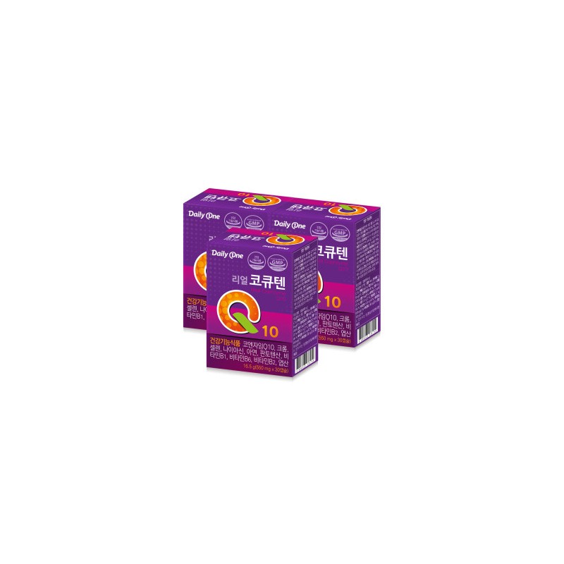 (Daily One) Real CoQ10 16.5g 30 capsules x 3 containers,