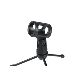 Gator Frameworks Mini Tripod Desktop Microphone Stand with Clip for Wireless Mics and Collapsible Legs (GFW-MIC-0251)