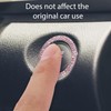 Pink Flower Car Start Button Cover, Bling Engine Stop Ring