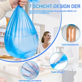 Pack of 12 nappy bin refill cassettes, refill film, nappy bin, thickened refill cassette, anti-odour nappy bin refill cassettes, for Litter Locker & Tommee Tippee & octagonal nappy bin