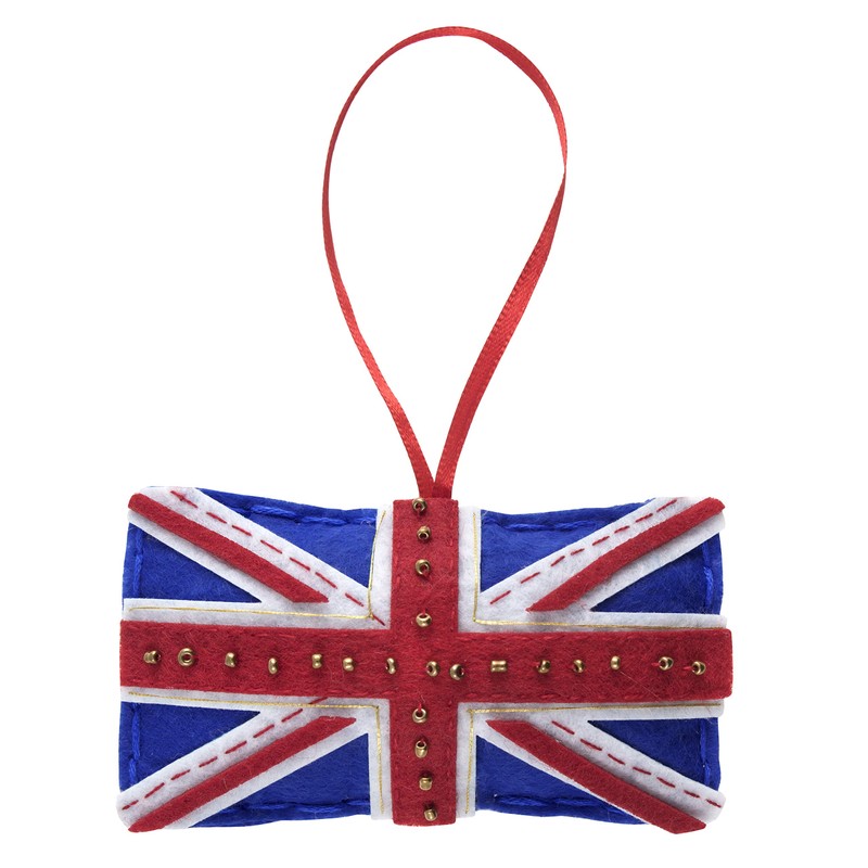 Trimits Felt Decoration Kits, 14.5 x 8.5cm, Union Jack