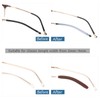 OPUGIT Eyeglass Ear Cushions End Tip Grips Anti-Slip Soft Silicone