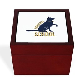 CafePress Obedience School Memory Keepsake Jewelry Box, 5"x5"x3.75"