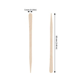JAPCHET Pack of 1000 Wooden Wax Sticks, Eyebrow Wax Sticks, Spatula, Wooden Wax Spatula, Tongue Depressors for Hair and Eyebrow Removal
