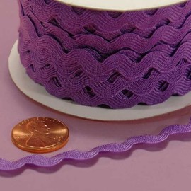 Purple Ric Rac Trim, 5mm X 22Yd