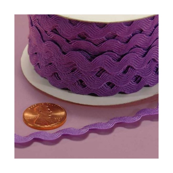 Purple Ric Rac Trim, 5mm X 22Yd