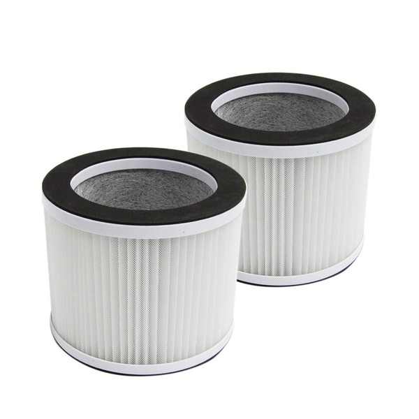 PUREBURG Replacement True HEPA Filters Compatible with RIGOGLIOSO GL-2109 / MOSFiATA P03 Air Purifiers, H13 3-Stage Filtration Activated carbon 2-IN-1 Air Clean Dust VOCs Odor,2-Pack
