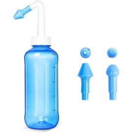 500ml Botella de lavado.Sobres de enjuague nasal. (500ml Botella (azul))