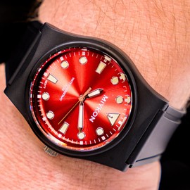 Miykon Black Sports Analog Watches for Men - 100M Waterproof Watch with Second Hand Nursing, Casual Easy Reader Wrist Watch - Shockproof Resin, Luminous Hands, Japanese Quartz with 4 Year Battery Life