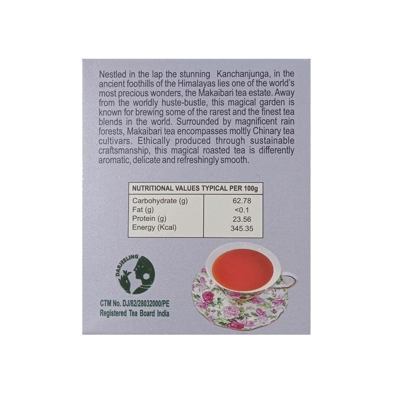 Makaibari Smoky Mountain Roasted Darjeeling Tea 25 Teabags (50 g)