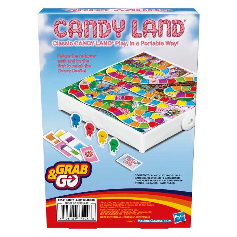 Candy Land Grab and Go Travel Board Game