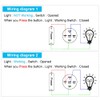 JIQI Latching Push Button Switch 19mm 3A Ring LED 12V-24V