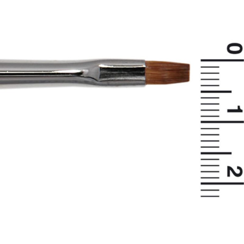 Grimas Professional make-up brush, red sable M4, flat, 4 mm