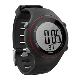 T037A11 Men's Running Watch Sport Watch IP67 Waterproof Dustproof 1.22 Inch Large Face Display with Transmitter Black