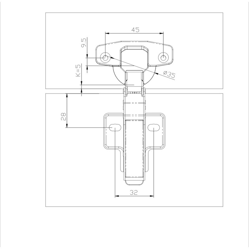NELI Hinges with Soft Close Suitable for Faktum Kitchens (NELI