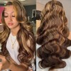 SOSEXY Ombre Body Wave Lace Front Wigs Human Hair 180%