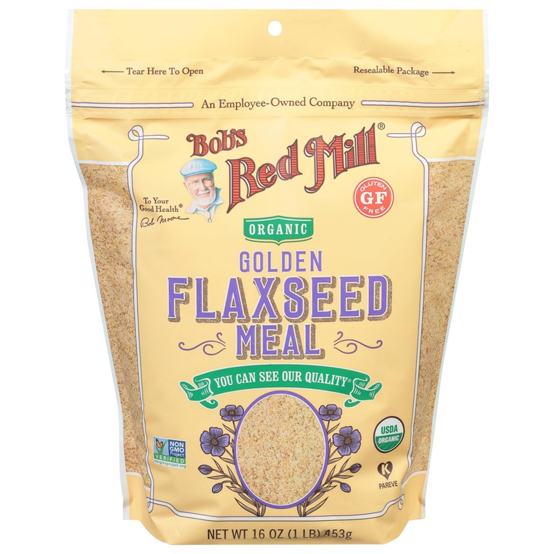 Bob's Red Mill Organic Golden Flaxseed Meal, 16oz (Pack of