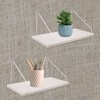 2 Set Fabric Wall Cubicle Shelf with Hooks, Wall Mounted