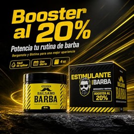 Maximus Kit 2 Bálsamos para Barba | Alternativa Natural con Bergamota 20% y Biotina | Estimula Crecimiento y Densidad en Vello Escaso | Rápida Absorci