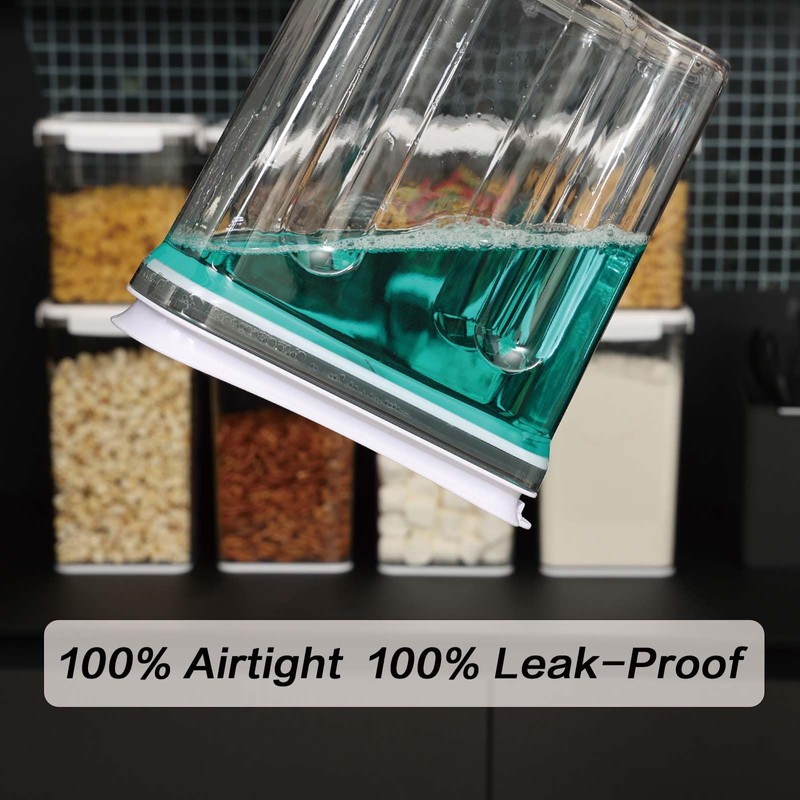 FreshKeeper Cereal Containers Storage Set, Airtight Food Storage Container with