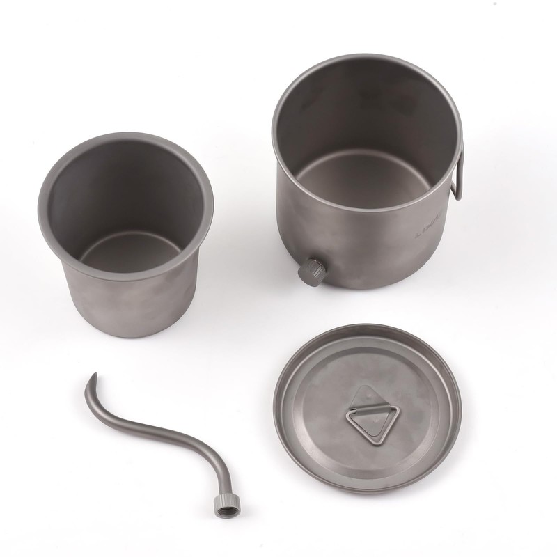 Fesjoy 400 ml pour over kettle gooseneck coffee kettle Ti