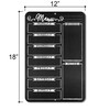 Chalkboard Style Weekly Food Menu Board for Kitchen, 12 inch
