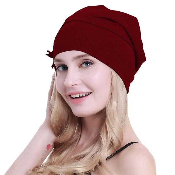 Bamboo Skull Cap, Unisex Sleep Cap for Hair Loss, Chemo