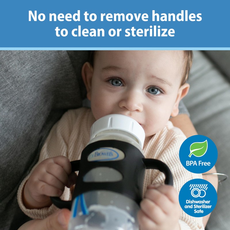 Dr. Brown's Silicone Bottle Handle for Wide-Neck Baby Bottles -