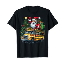 Christmas Tree School Bus Driver Costume Teachers Students T-Shirt