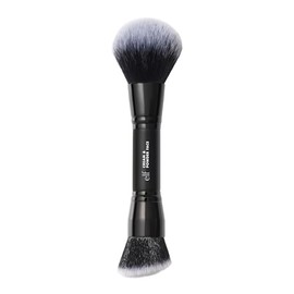e.l.f. Brocha de Doble Punta para Crema + Polvo, Brocha de Maquillaje Dos en Uno Para Crear una Tez Hermosa con Aspecto Aerografiado, Vegana y Libre d