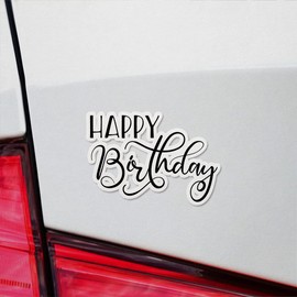 Vinyl Stickers Decals Of Birthday - Waterproof - Apply On Any Smooth Surfaces Indoor Outdoor Bumper Tumbler Wall Laptop Phone Skateboard Cup Glasses Car Helmet Mug Door Truck Gifts Decoration