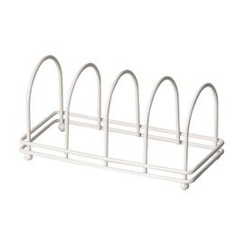 Pearl Metal HB-4448 Dish Stand, White, 8.1 inches (20.5 cm), Blank Kitchen