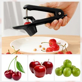 Cherry Pitter, Cherry Stoner Remover, Olive Pitter, Cherry Pitter Tool, Cherry Pip Remover, Cherry Pitter Fruit Tool (Black)