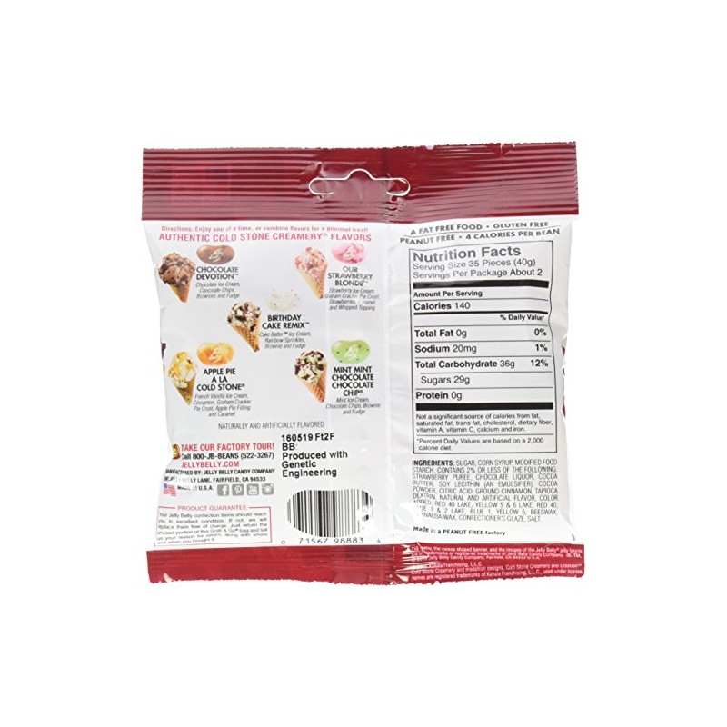 Jelly Belly Assorted Beans - Cold Stone Ice Cream Parlor