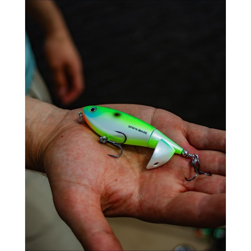 Heddon Spin'N Image - Black Shiner - 3.5"