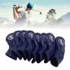 Asixxsix 8Pcs Golf Iron Head Covers, Soft PU Golf Club